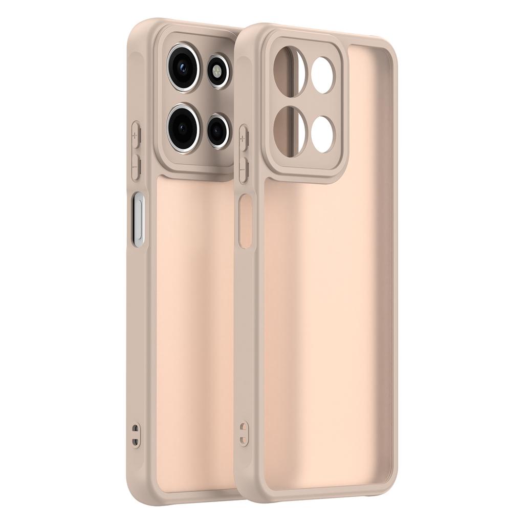 For Motorola Moto G 5G (2025)/G Play (2025) 5G Case Drop Proof Airbags Frosted Translucent PC + TPU Phone Back Cover