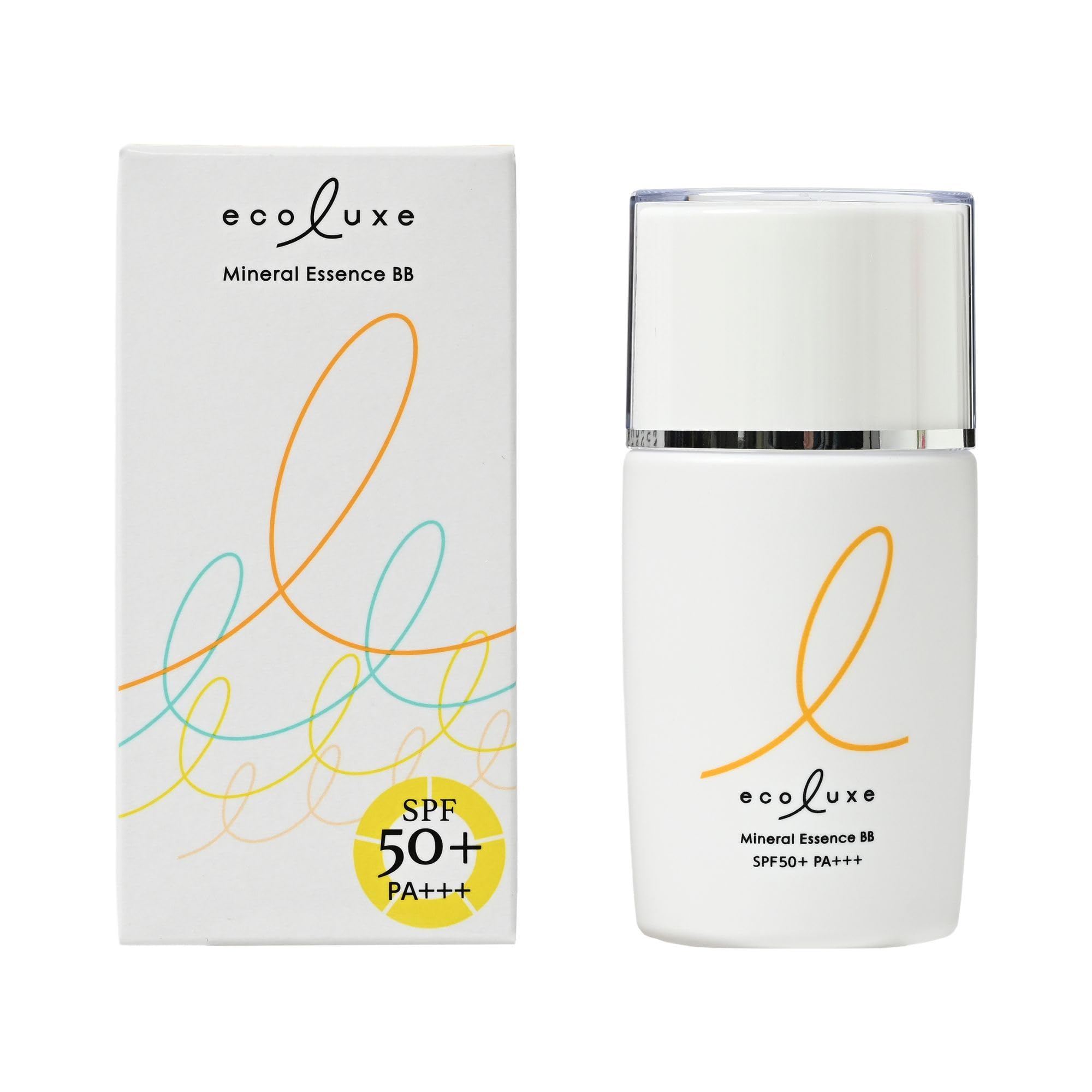 Ecoluxe Mineral Essence BB Cream SPF50+ PA+++ 25ml - Made in Japan, Additive-Free, Blue Light Blocking BB Cream