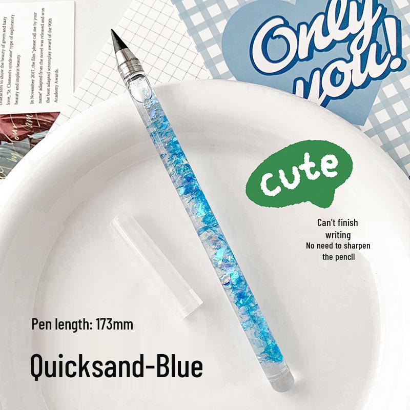 

Карандаш вечный без чернил в стиле Инс: Милые, Черные, Не нужно затачивать или заправлять, с цветными грифелями.