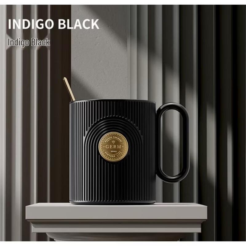 Germ Ceramic Coffee Mug with Spoon