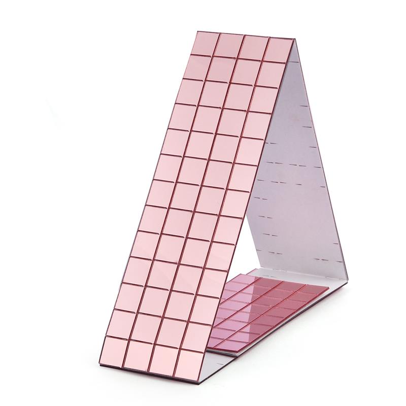 3D samoprzylepne prawdziwe szklane rzemiosło Mini kwadratowe lustra mozaikowe płytki naklejki łazienka DIY ręcznie robione rzemiosło dekoracja domu tworzenie