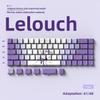 Miyu Cartoon Anime Keycaps - 2D Style, Thickened OEM Profile, Side-Engraved Translucent PBT, Thermal Sublimation, 74 Keys