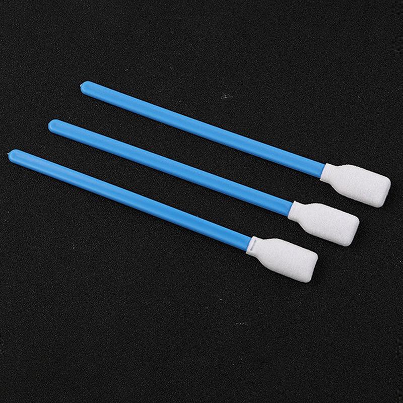 100Pcs Industry Cotton Swab Nonwoven Anti-Static Dust Off For Fiber Laser Focus Lens And Protective Windows Cleaning Tools