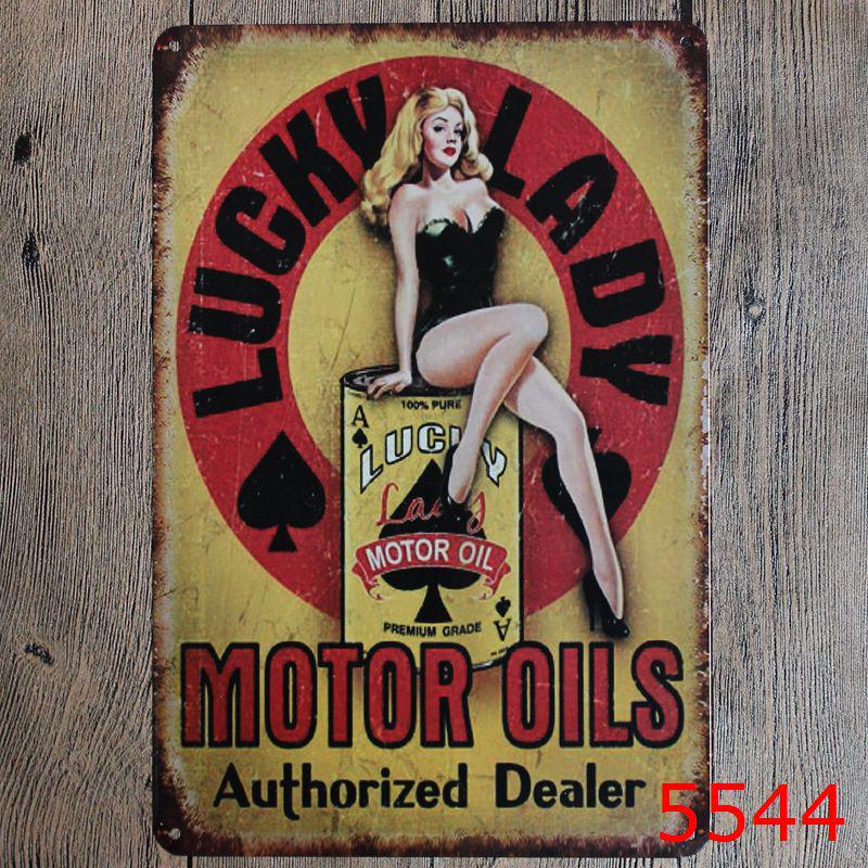 Retro Car Repair Shop Tin Sign for Bar or Living Room Decor