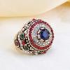 Luxury Ring Jewelry Rhinestone Party Inlaid Round Gift