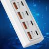 8 In 1 USB Steckdose 25W USB TYPE C Steckdosenleiste Ladestation Verteiler Für Tablet Laptop Mobiltelefone