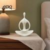Modern Abstract Ornament Minimalist Zen Humanoid Sculpture Ornament 3D Printed Figurine