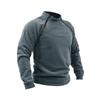 Men's Casual Style Loose Fleece Stand-up Collar Long-sleeved Sweatshirt
