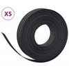 VidaXL Garden Edging 5 Pcs Black 10 M 10 Cm Polyethylene 3155435