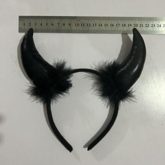 Halloween Headband Bat Witch Hat Horn Spider Decor Black Dark Style Unisex Halloween Party Photo Prop Anti-slip Head Decoration Hair Accessory