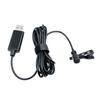 Mini Portable Lavalier Microphone USB Hands-free Cord Line Omnidirectional Microphone for Computer Laptop Mobile Phone
