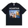 HollowEarth Agartha Meme Grafik T-Shirts Unisex Damen Hip Hop Vintage Stil T-Shirt Sommer Neu Kurzarm Komfort T-Shirts