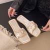Flat-bottomed One-word Slippers Women's Versatile Slippers Wear Summer New Sandals Cool Slippers