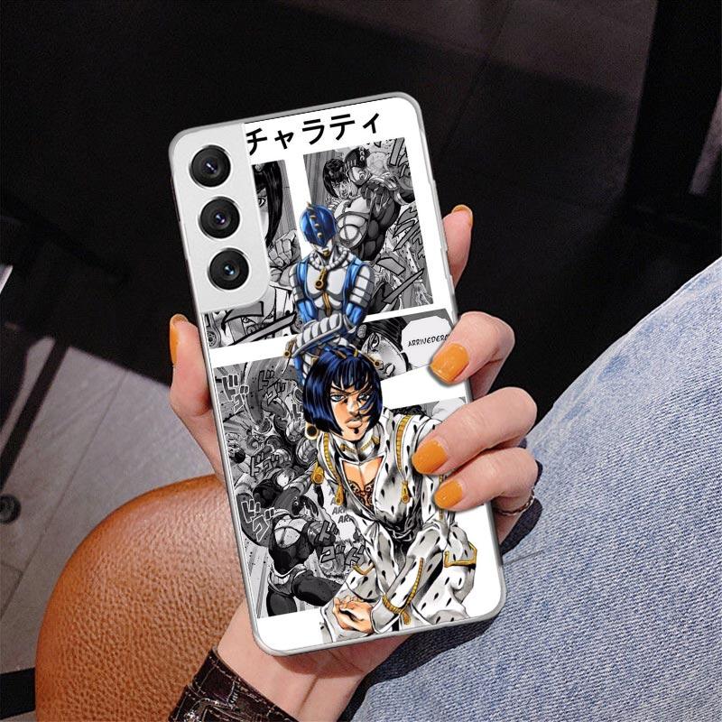 JoJo Bizarre Adventure Phone Case For Samsung Galaxy S24 S25 Edge S26 Ultra S23 S22 S21 Plus S20 FE + Personalized Print Cover G