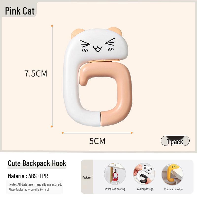 

Removable Portable Backpack Hook for Student Desks