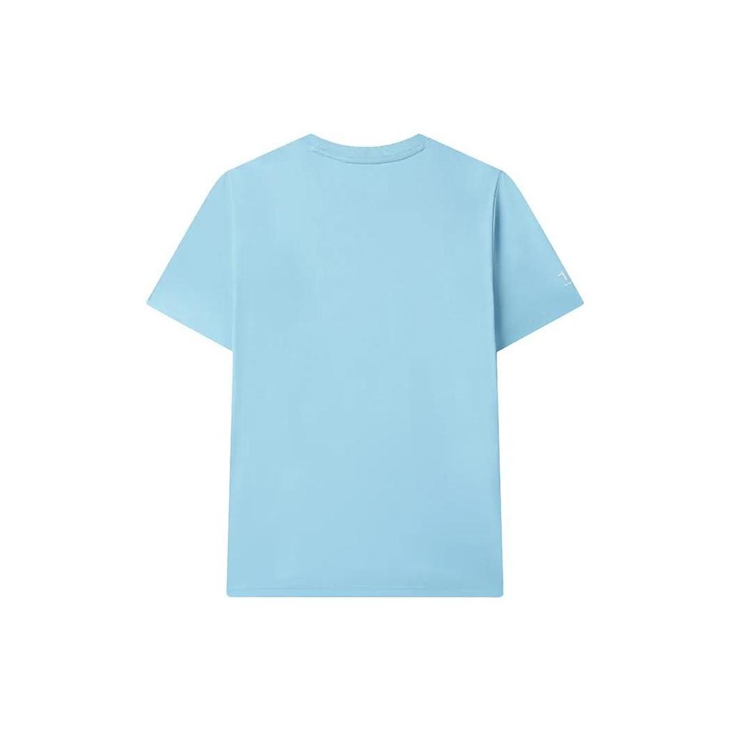 FILA T Shirts Men's Light Blue Crew Neck Moderate Straight Fit F11M329101F-LB