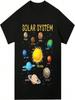 Solar System Planets T-Shirt Men Science Space Shirts Women Short Sleeve Kids Graphic Tee Collection Boys Girls STEM Tee Tops