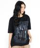 XTONZ Xtt067 Cave Print Short Sleeve T-Shirt (Black)