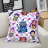 Kpop Chibi Idol Throw Pillow Decorative Cushion Hot Anime Soft Nap Pillow Zipper Closure for Sofa Bedroom Living Room Decor