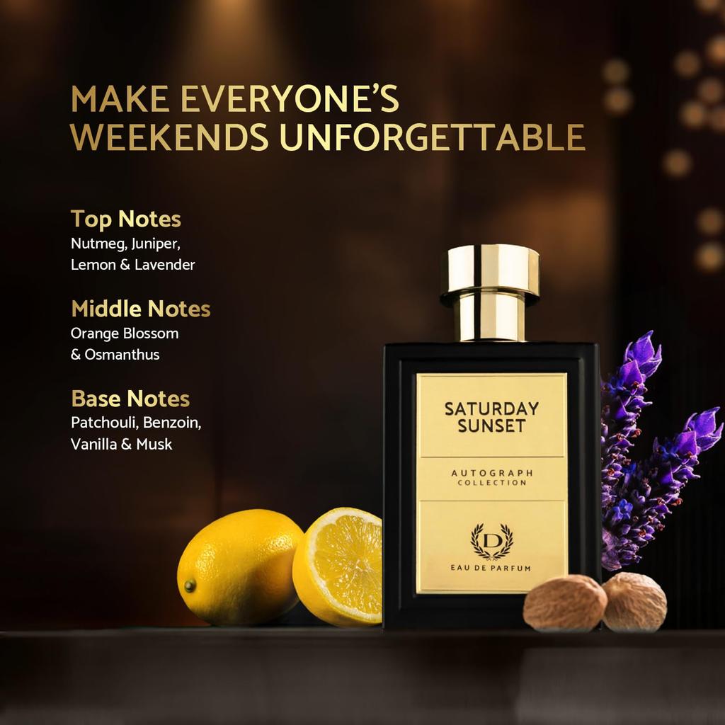 Autograph Collection Saturday Sunset EDP Perfume For Men - 100 ML |Long Lasting Fragrance Scent