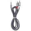 3.5mm Jack to 2 RCA Aux Audio Cable High Fidelity Audio Cable for Mobile Phones Laptops Speaker