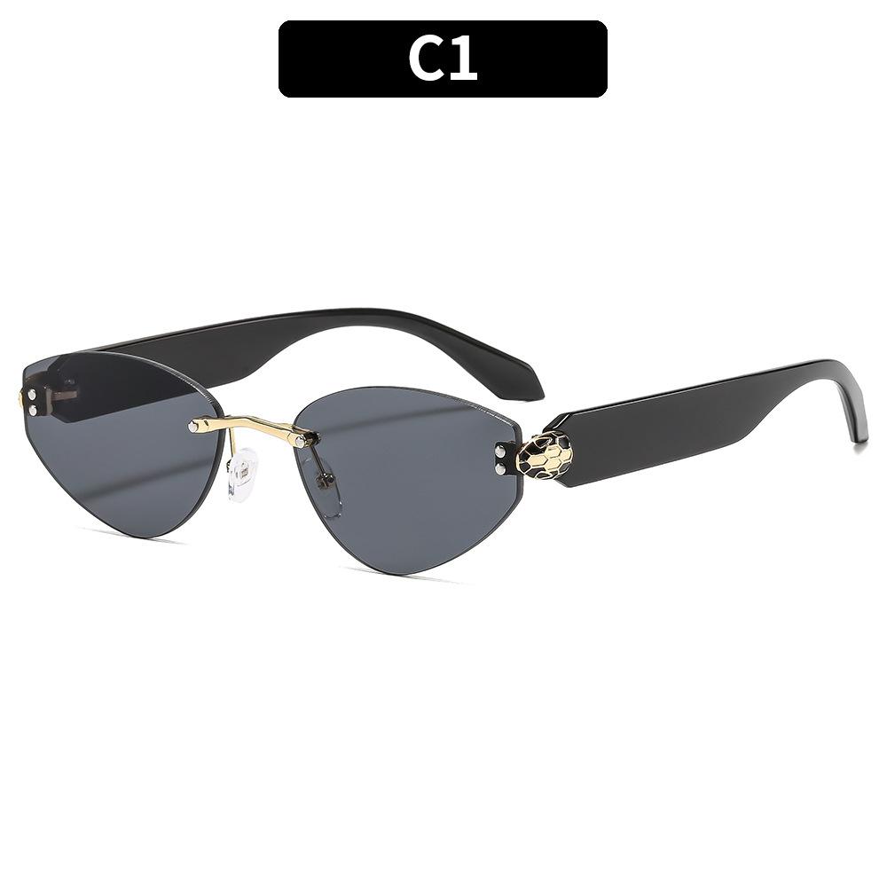 Women's Sunglasses, Triangular Frameless Sunglasses, Men's and Women's Fashion Sunglasses
