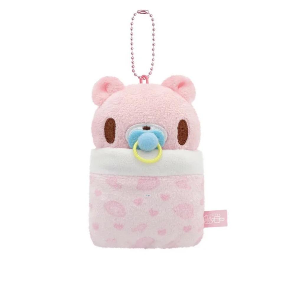 Jucărie pandantiv pluș ursuleț roz de 12 cm Ursuleț roz sângeros Jucărie moale Ursuleț drăguț Jucărie de pluș Pernă animal de pluș pentru copii Cadou de ziua de naștere