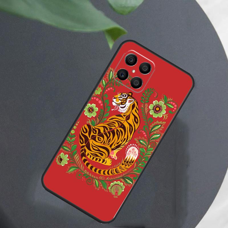 Animal Tiger Art For Honor Magic 8 7 5 6 Pro Case For Honor 200 400 Lite 50 70 90 X8c X8b X9a X9b X9c X9d Win