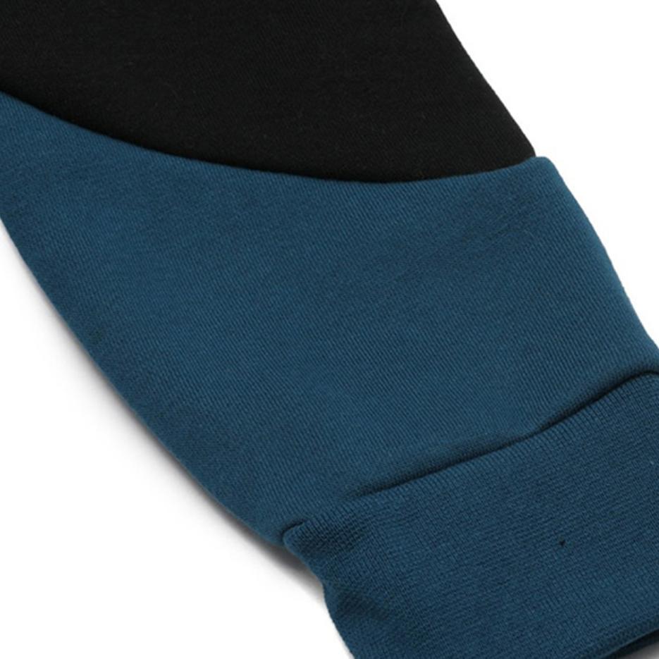 Nike Air Crew Fleece Casual Round Neck Pullover Color Block Long Sleeve Sweatshirt Men Sweatshirt Blue 928636-474