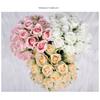 Artificial Flowers Fake Rose Bridal Bouquets 20 Heads Handheld for Arrangements Wedding Table Centerpieces Home Party