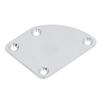 Guitar Neck Reinforcement Plate with Screws 4 Hole Curved Neck Joint Protection Board for Electric Guitar Bass