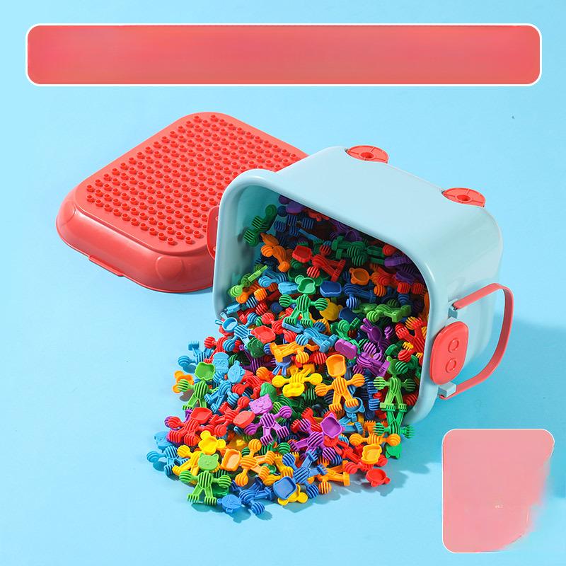 Kindergarten Soft Plastic Building Blocks Animal Baby Elf Building Blocks Villain Plastic Puzzle Toys