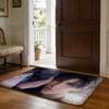 Floor Mat Soft Flannel Rug Non-Slip Absorbent Mat for Bathroom Bedroom Home Decor Z-Zayne Deepspace Love