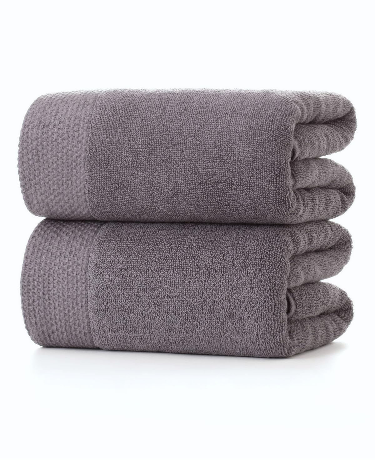 

Lumimi Большое пушистое полотенце для ванной Fast Quick Hotel For Commercial After For All Bath Supplies, 100% хлопок, [Набор 2, серый, прибл.. 70x140см] серый