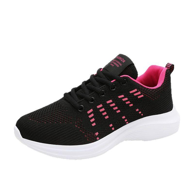 Quanzhou Women's Mesh Breathable Sneakers - Soft Sole Casual Travel & Running Shoes for Military Training Students