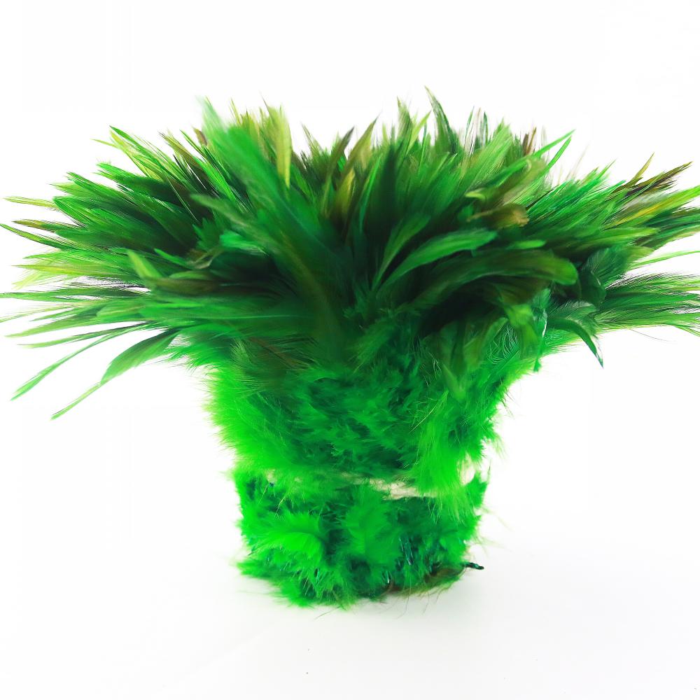 13 Color Natural Chicken 5-6 Inch Strip Strung Rooster Feathers for Craft Supply