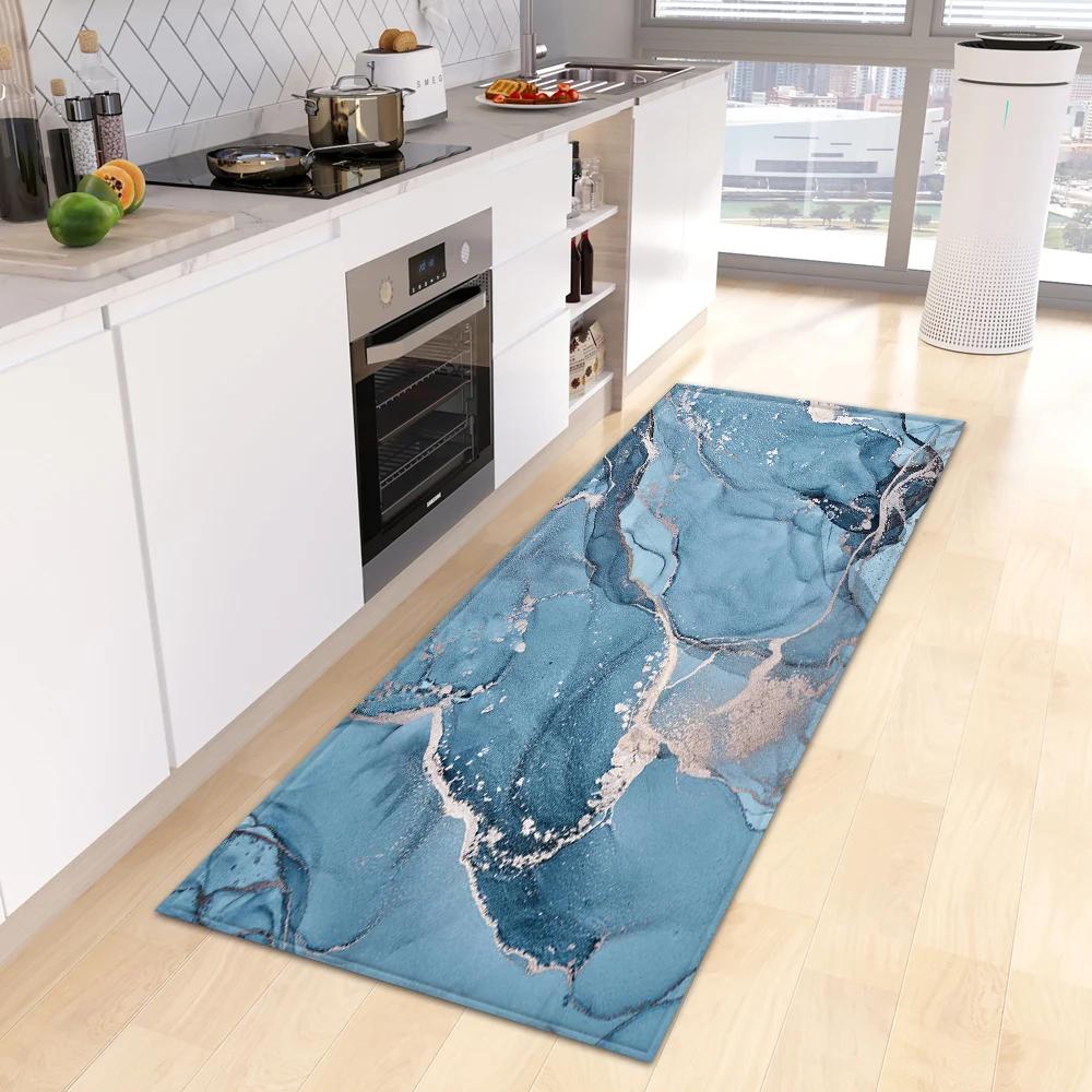 Entrance Doormat Kitchen Carpet Bedroom Floor Balcony Decoration Long Rug Custom Made Home Bath Door Hallway Anti-Slip Foot Mat
