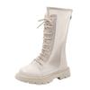 Kids Girls Boys Ankle Boots Openwork Side Zip Flat Booties Casual Rubber Sole