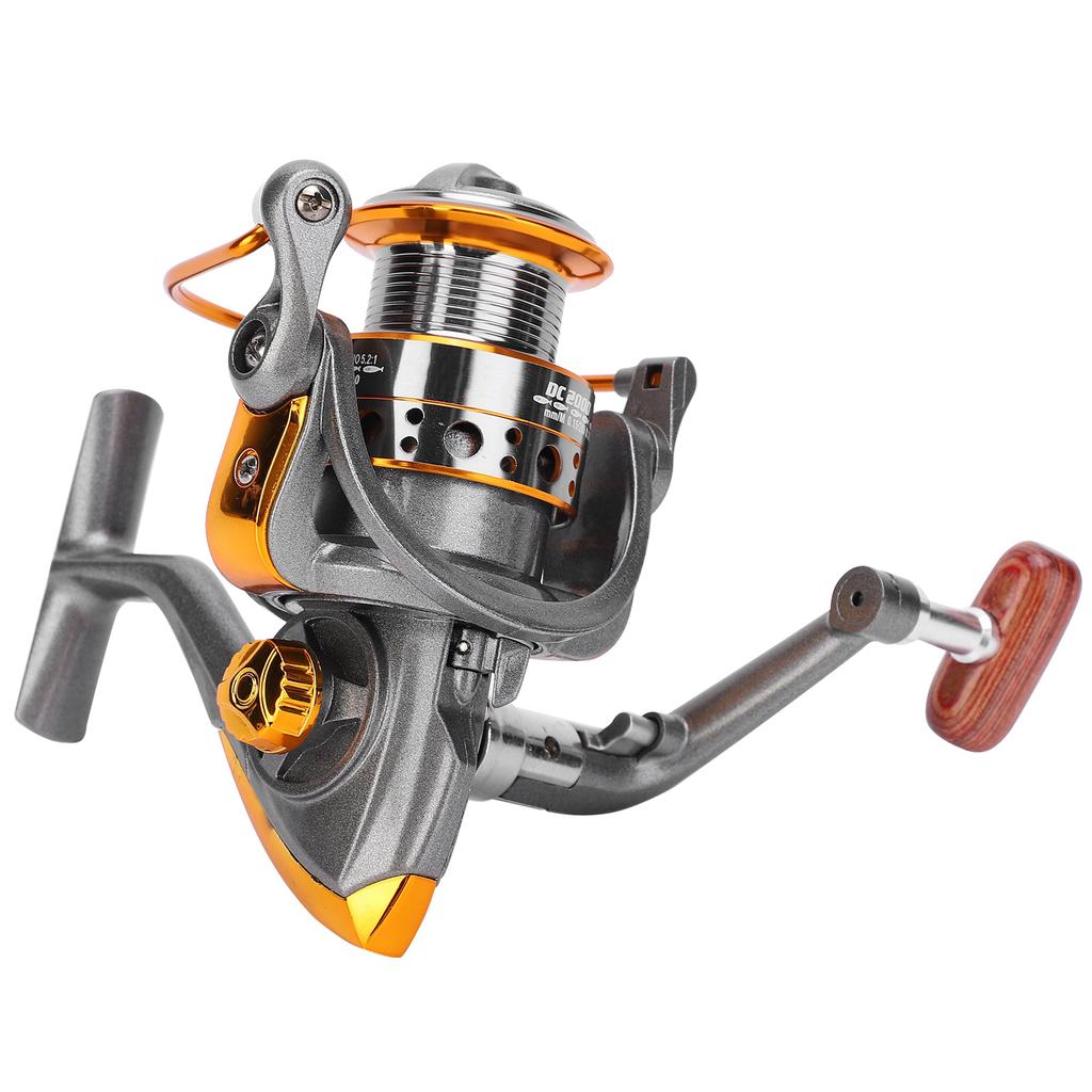 Portable 13 Shaft Metal Sea Fishing Rod Fishing Reel Fishing Accessory Silver Gray
