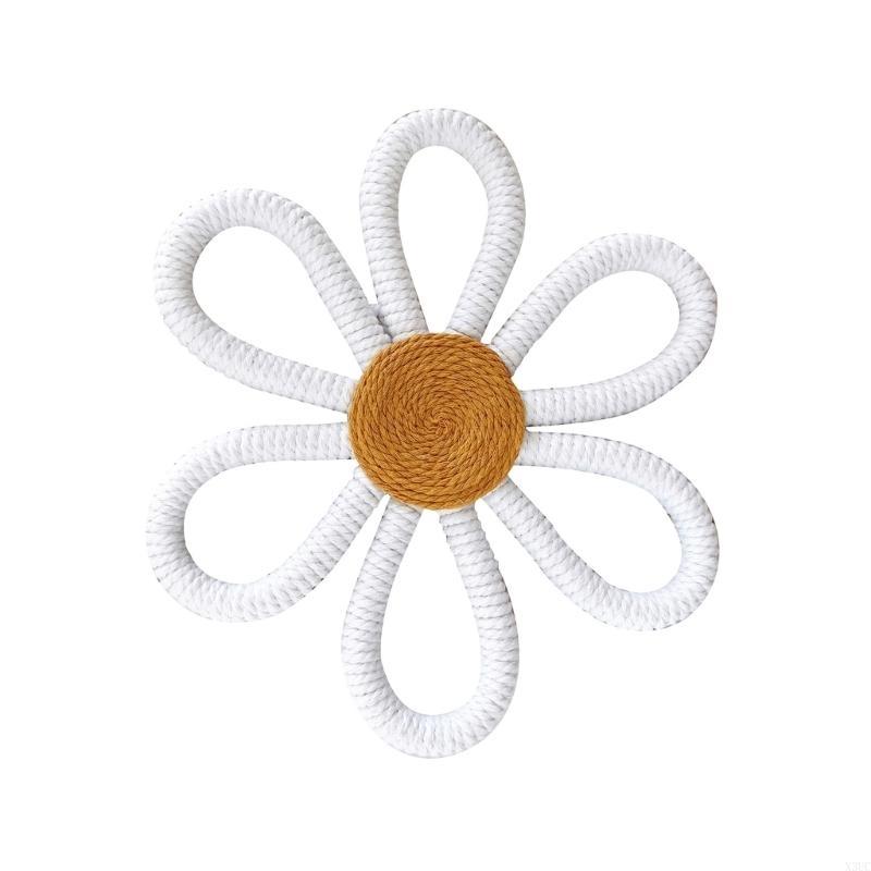

Vibrant Wall Flower Decoration with Woven Design for Kid Room Girls Bedroom X3UC