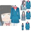 Kimi Ni Todoke Kuronuma Sawako Cosplay Costume Skirt Outfit School Uniform Girl