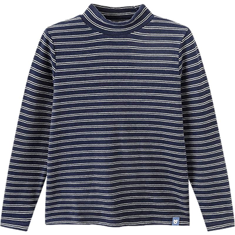 Balabala Children's Winter Thermal Striped Base Layer T-Shirt