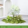 Luxury Faux Green Plant and Flower Decor - Indoor Moss and Grass Clusters for Elegant Landscaping.