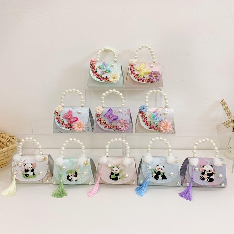 Kids Stylish Genderneutral Shoulder Bag With Cute Panda And Beautiful Chain Details