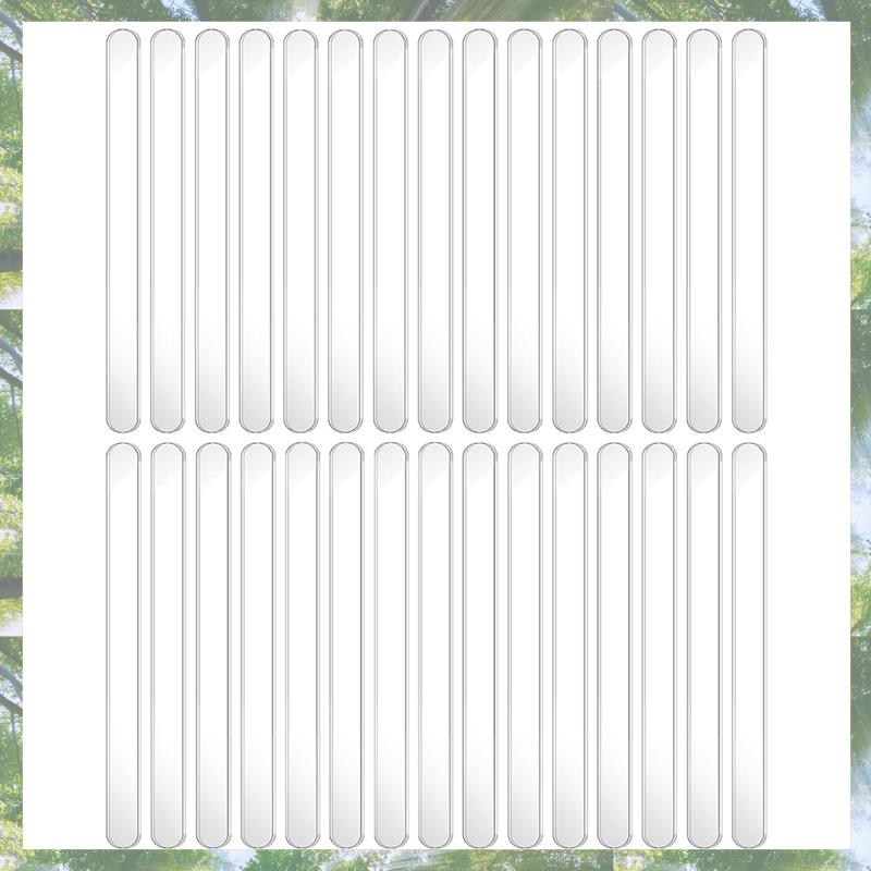 Премиум-30 ШТ. Палочки для мороженого 4,5 дюйма Акриловые палочки для кейк-попсов Многоразовые палочки для мороженого Пластиковые палочки для мороженого (чистый) прозрачный