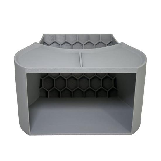 

Hermit Crab Hide 2-in-1 Cave Shelter Feeding Dish Crab Tank Hideout And Feeder S серый