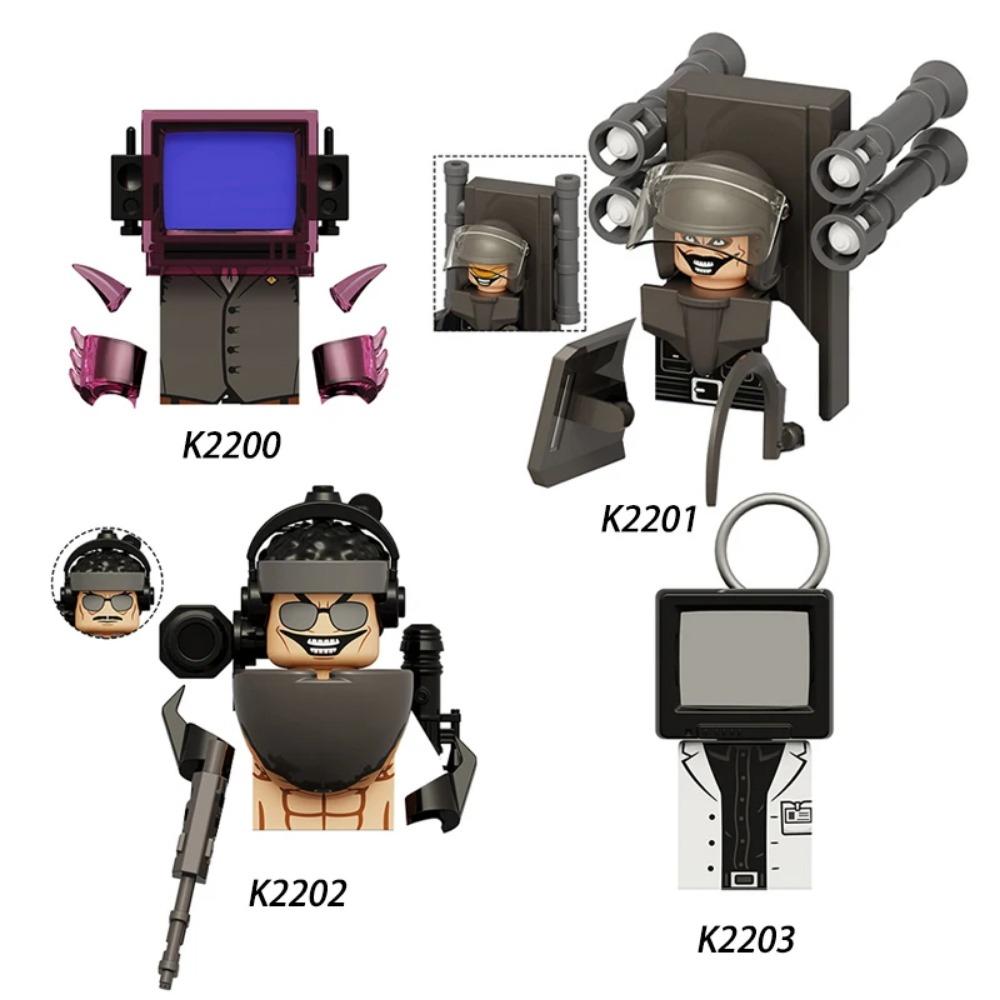 

MOC Skibidi Туалетный человек против монитора Строительные блоки Аудио и Камера Человек Игрушки для детей Рождественский подарок на день рождения