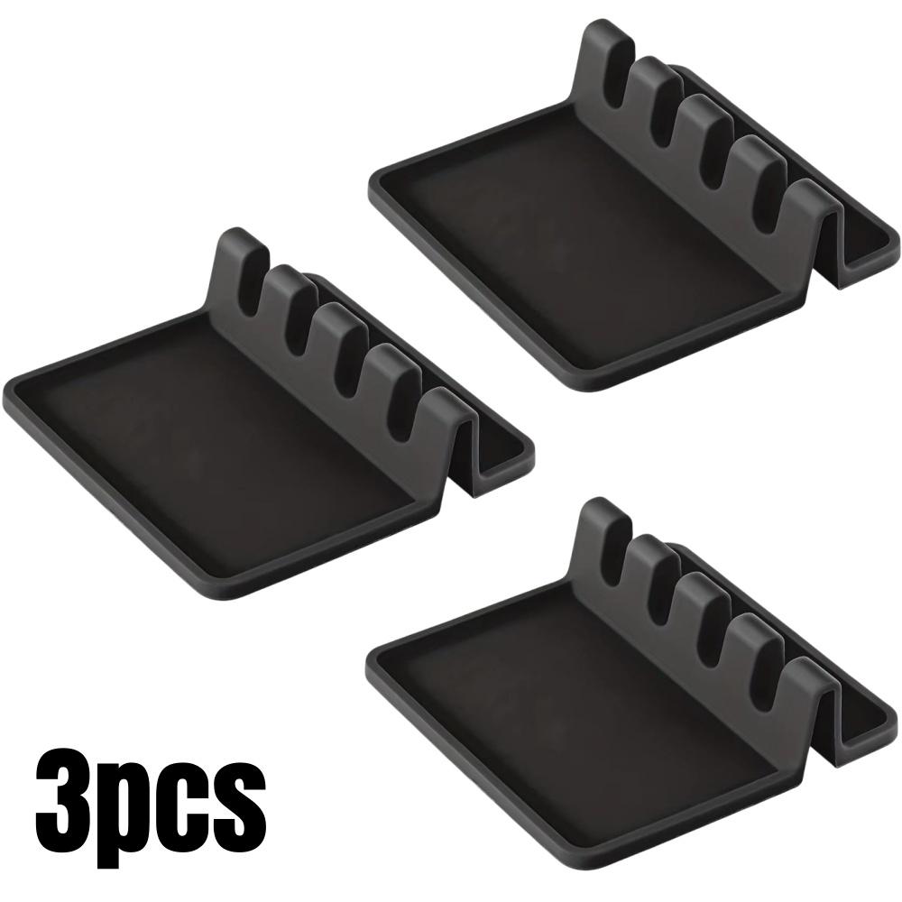 Silicone Tableware Drying Kitchen Utensil Rack Rest Holders Fork Spatula Multifunctional Shelf Organizer Non-Slip Storage Pad