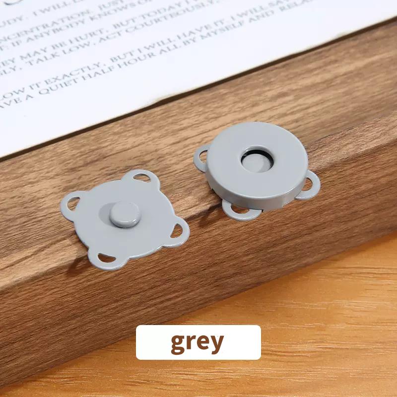 10 Sets Magnetic Snap Button Metal Plum Blossom Sew On Button Clasps Fasteners for Purses Handbag Clothes DIY Accessories