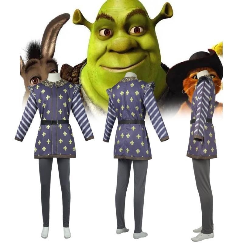 Shrek 3 Prince Charming Cosplay Costume Polyester Blend For Men 2024 Summer